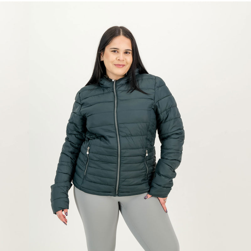 Ladies Ultra- Lite Quilted Puffer with Hood