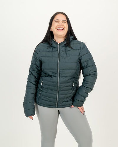 Ladies Ultra- Lite Quilted Puffer with Hood