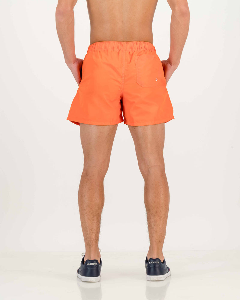 Mens Drawstring Waist Swim Shorts Orange