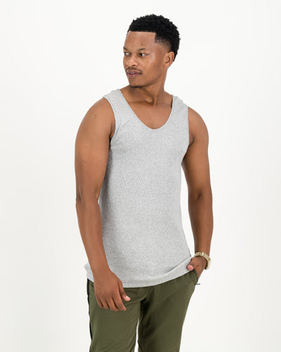 Men's Iconic Sleeveless Ribbed Vest (Pack of 2)