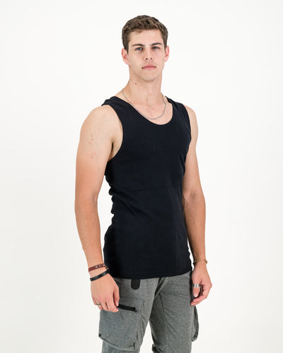 Men's Iconic Sleeveless Ribbed Vest (Pack of 2)