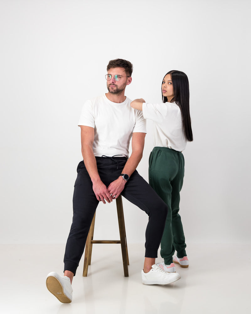 EcoEase Unisex Trackpants -White