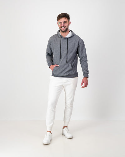 Men’s Fleece Pullover Hoodie- Grey