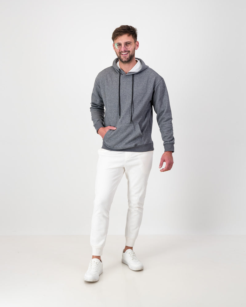Men’s Fleece Pullover Hoodie- Grey