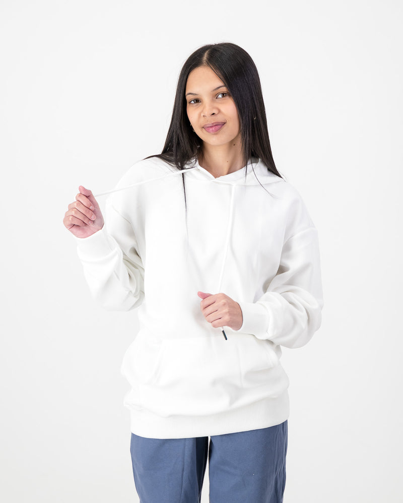 Men’s Fleece Pullover Hoodie- White