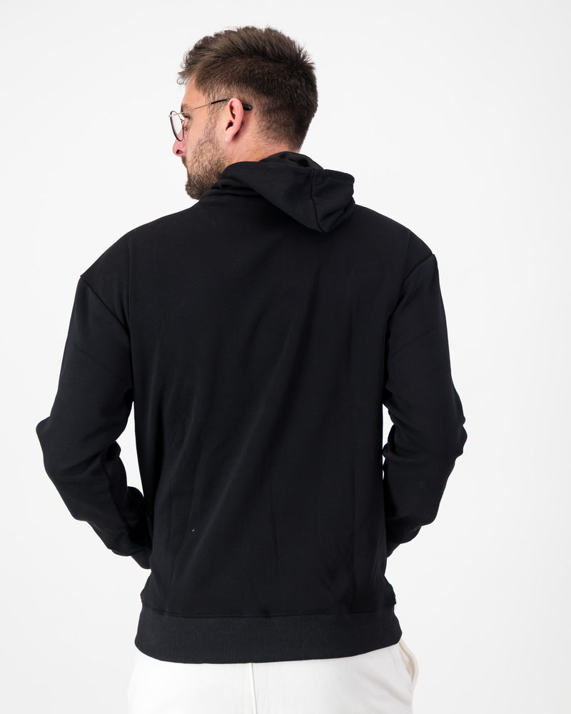 Men’s Fleece Pullover Hoodie- Black