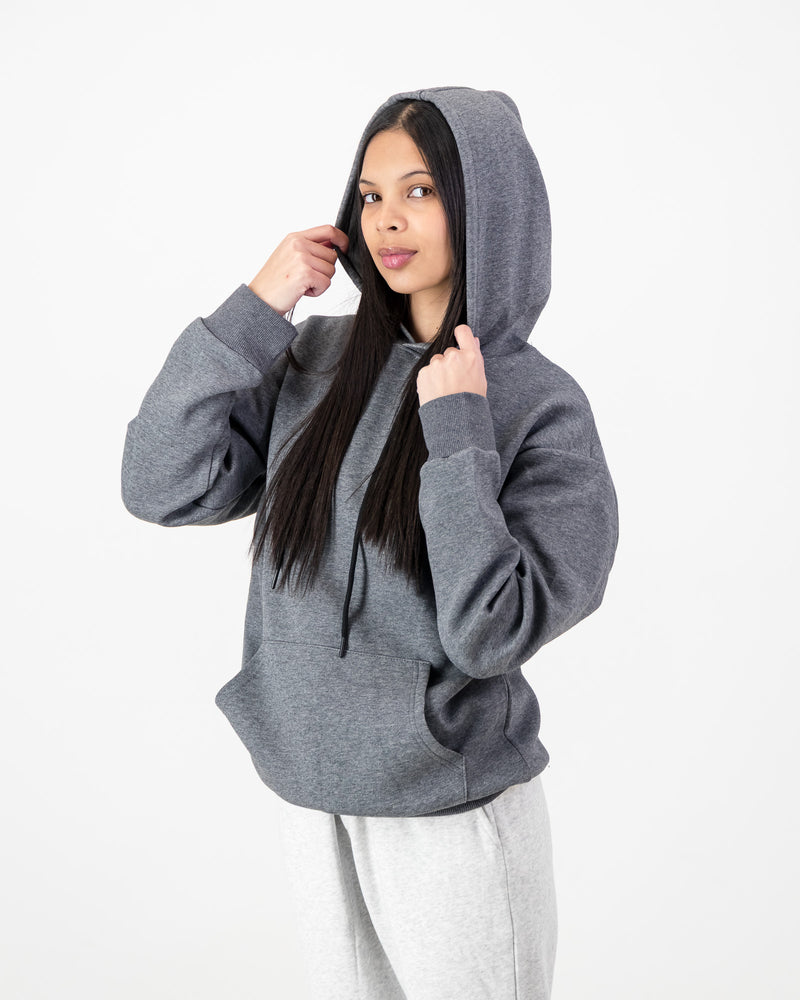 Men’s Fleece Pullover Hoodie- Grey