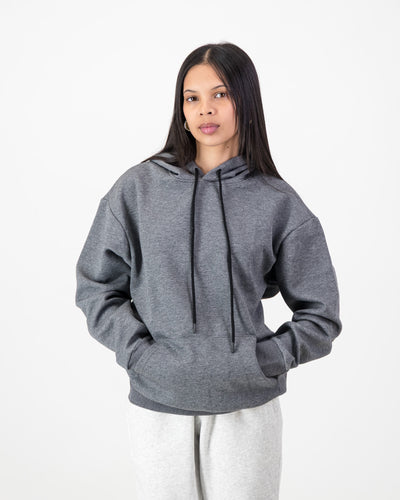 Men’s Fleece Pullover Hoodie- Grey