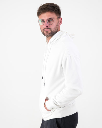 Men’s Fleece Pullover Hoodie- White