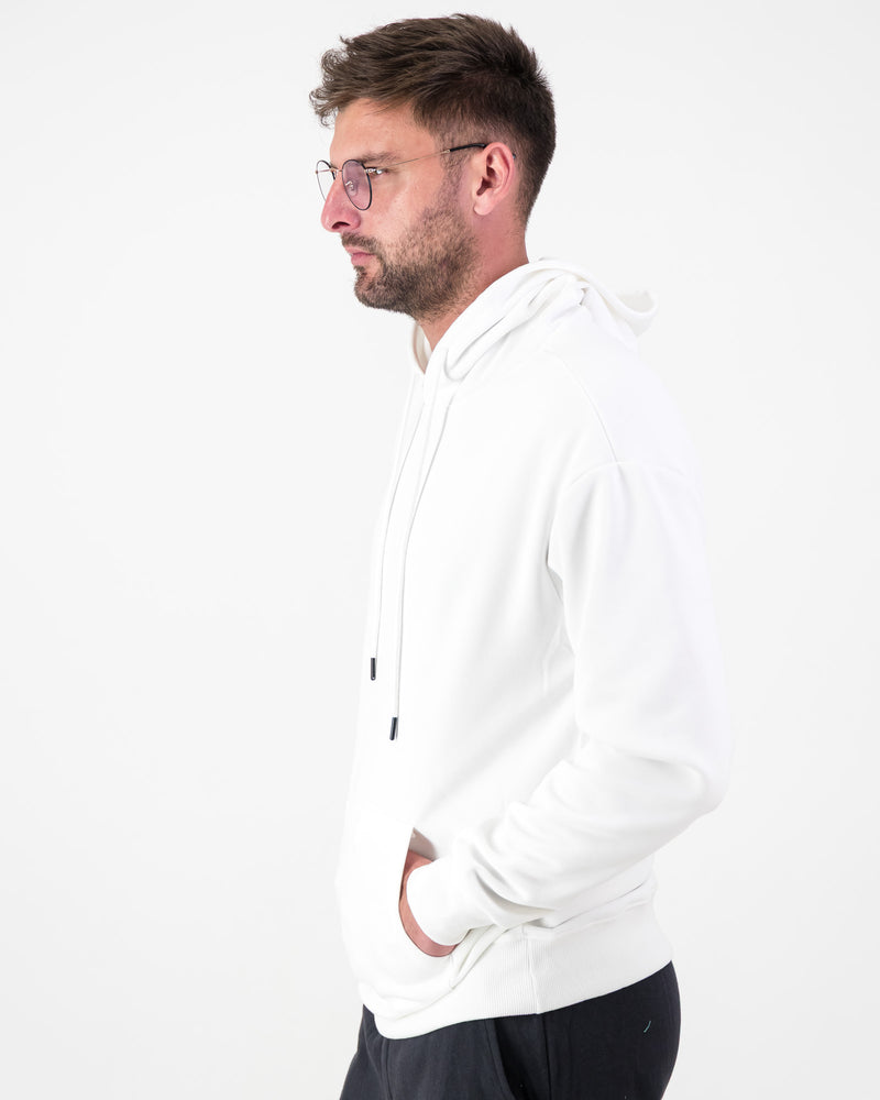 Men’s Fleece Pullover Hoodie- White
