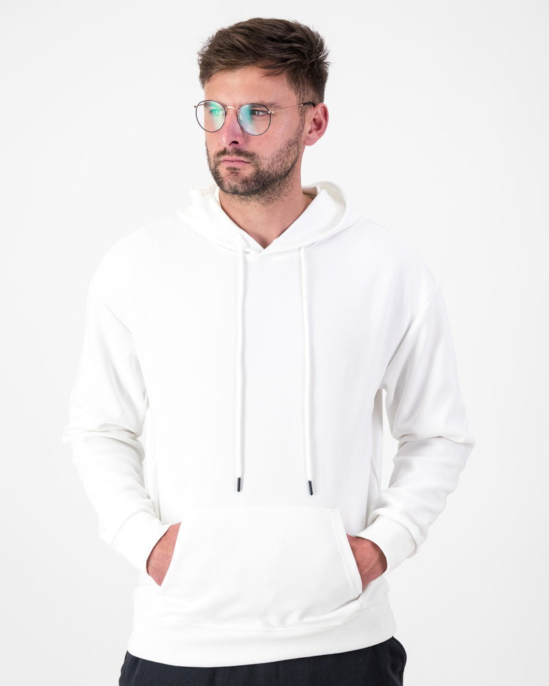 Men’s Fleece Pullover Hoodie- White