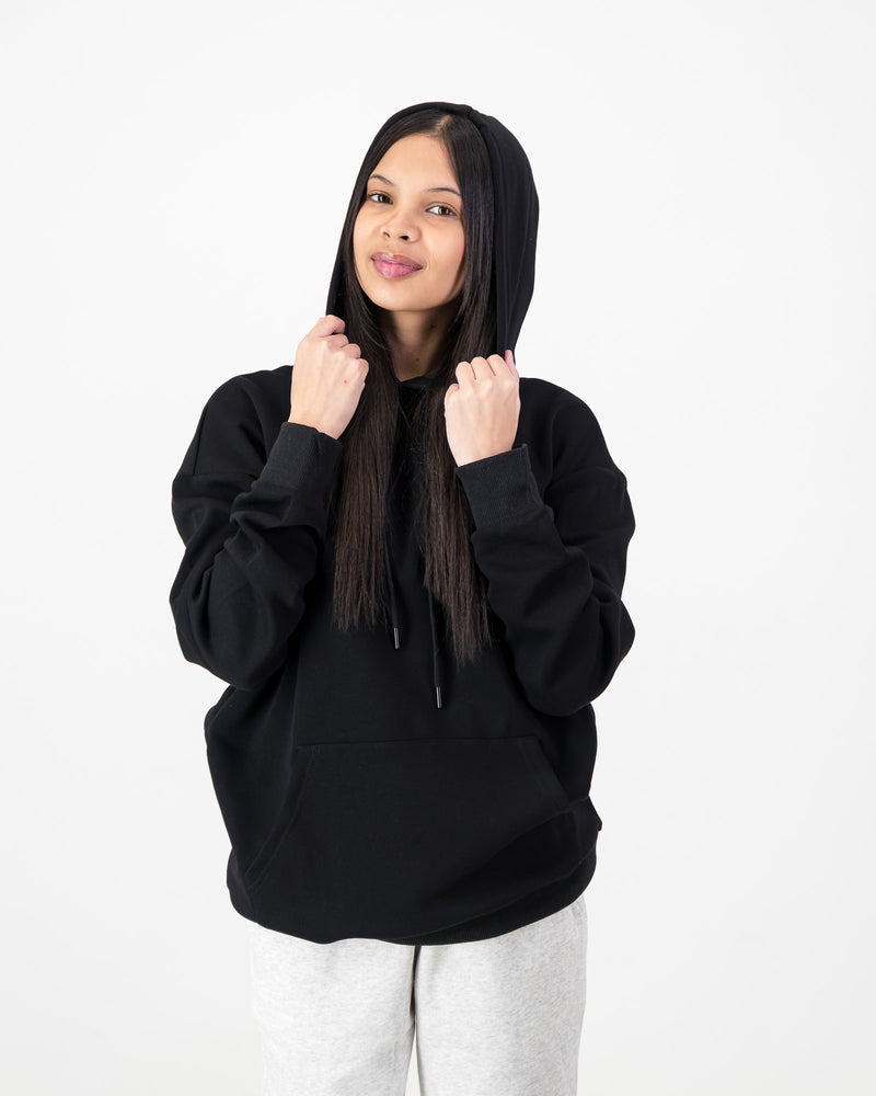 Men’s Fleece Pullover Hoodie- Black