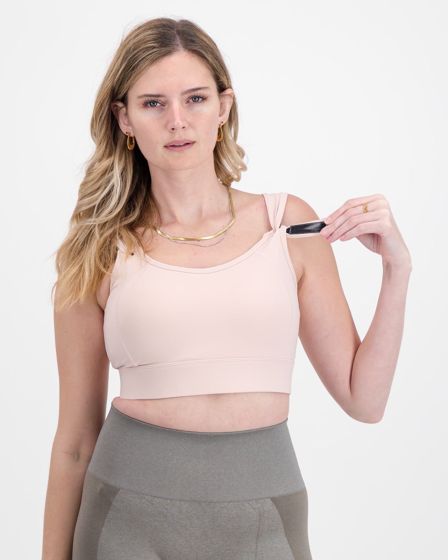Women’s High Support Racerback Sports Workout Bra with Adjustable Back Closure