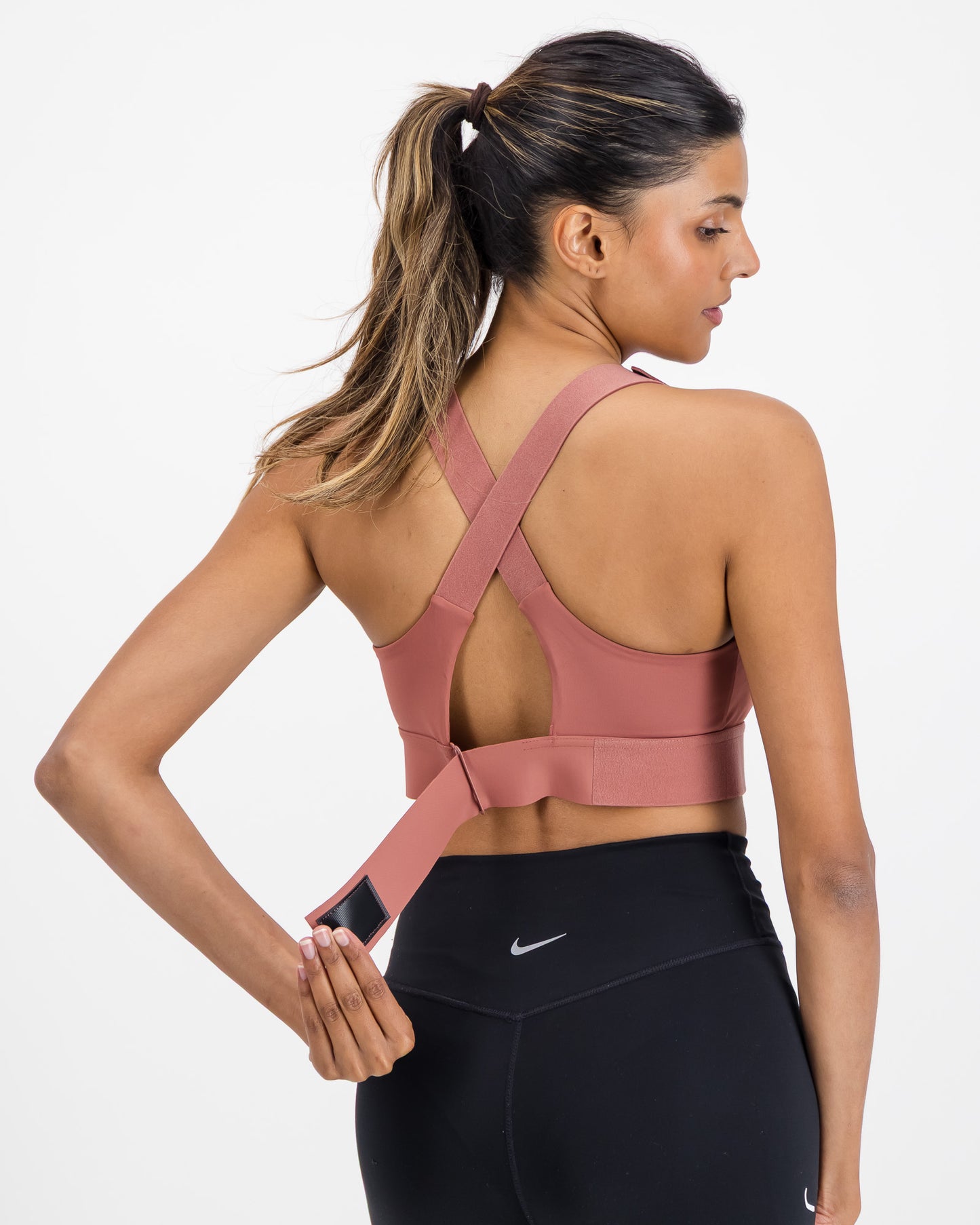 Women’s Sculpting High Impact Sports Bra with Front Zip & Adjustable Compression Fit