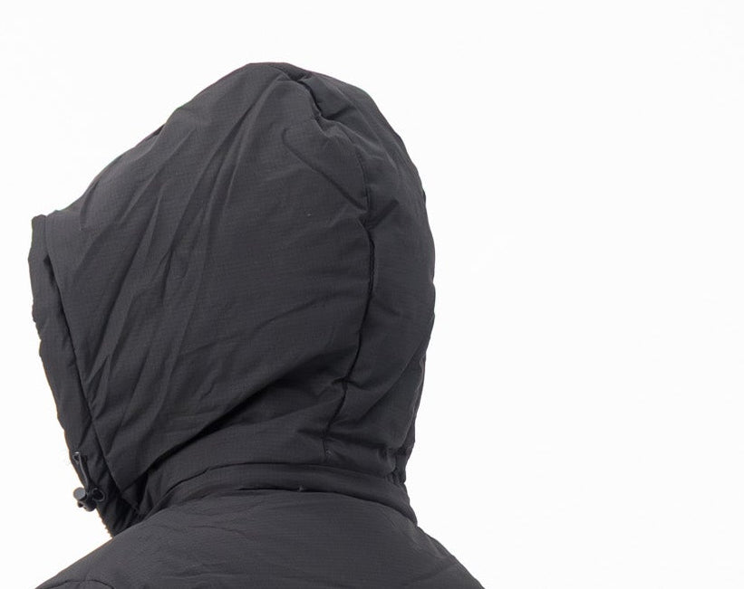Color Block Thermally Lined Hooded Puffer Jacket