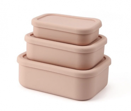 Oven-safe Silicone 3-Piece Storage/Lunch Box Set