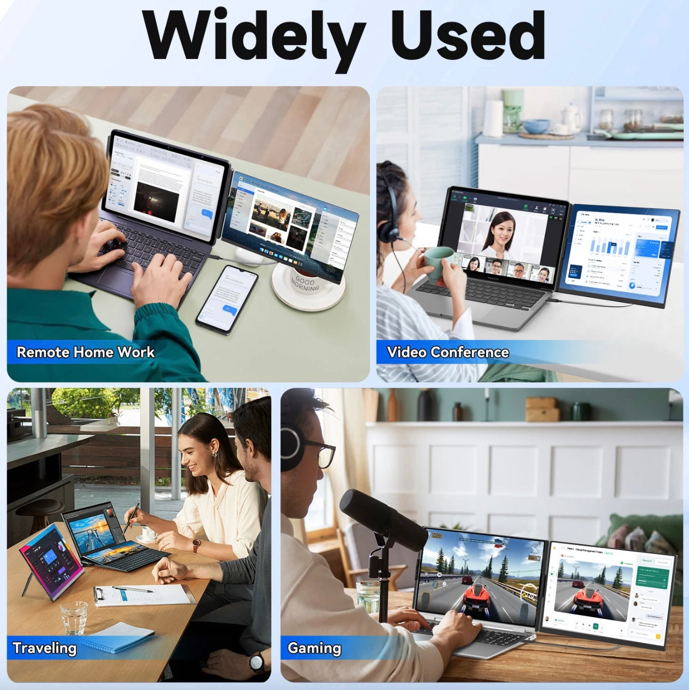 15.6” Portable FHD 1080P Dual Laptop Screen Extender