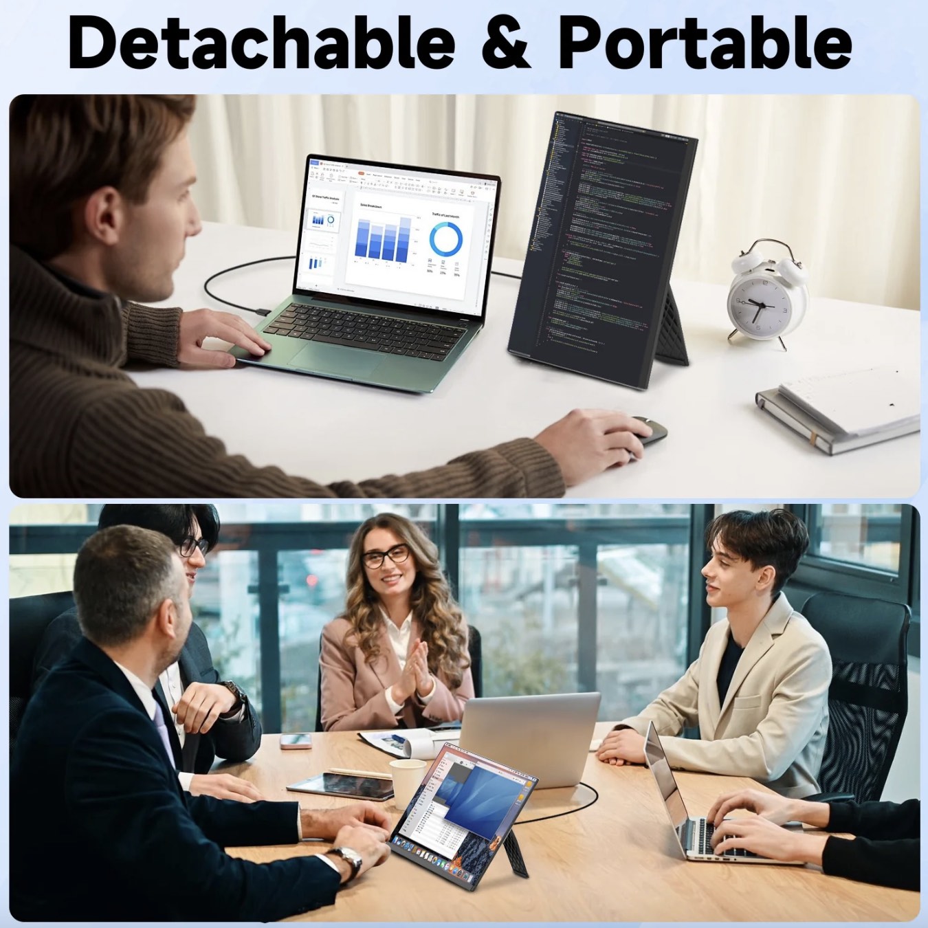 15.6” Portable FHD 1080P Dual Laptop Screen Extender