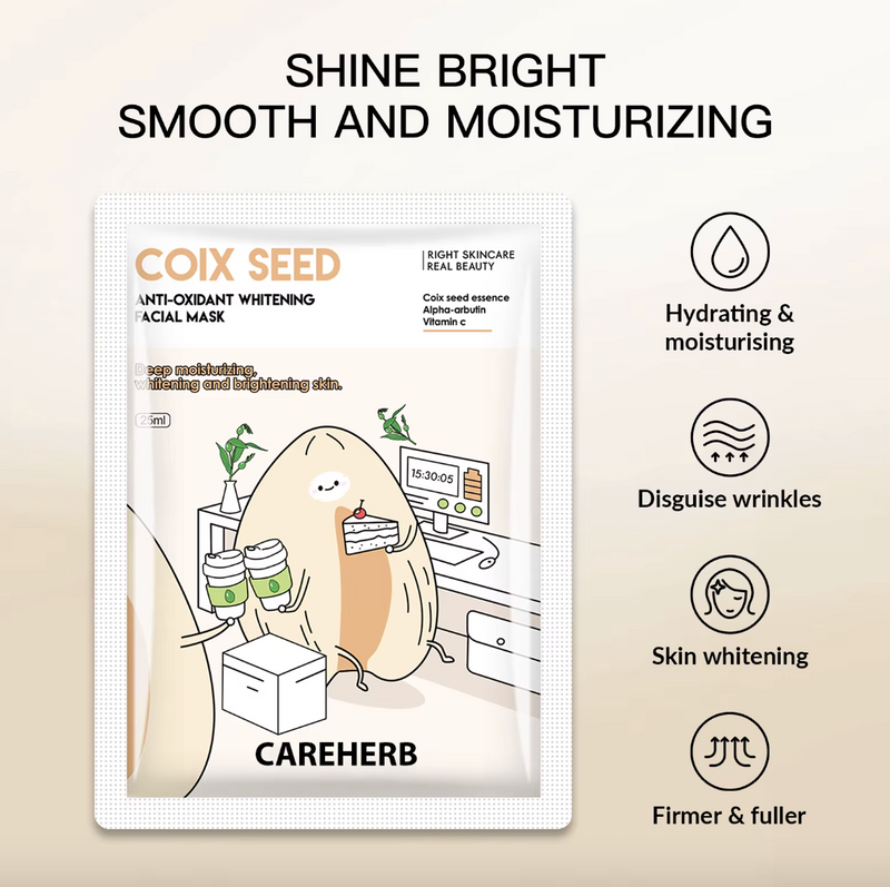 Coix Seed Anti-Oxidant Whitening Facial Mask – Set of 5