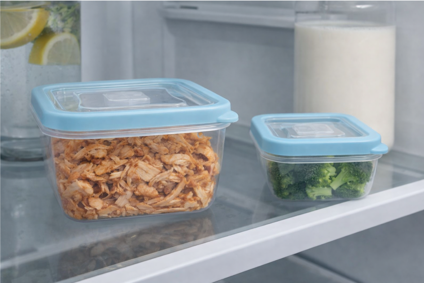 5-Piece Nesting Food Storage Container Set with Vented Lids