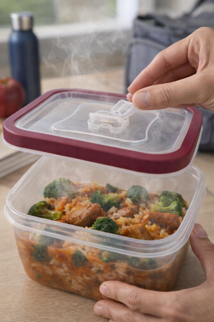 5-Piece Nesting Food Storage Container Set with Vented Lids