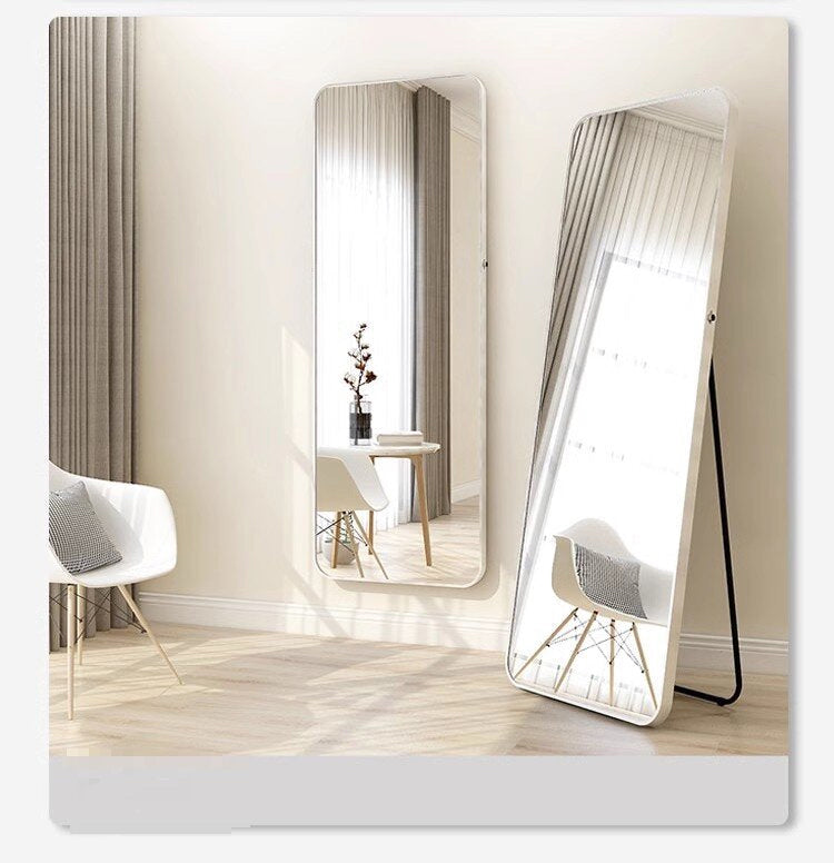 Soul lifestyle Rectangular Aluminium Frame Mirror - Silver