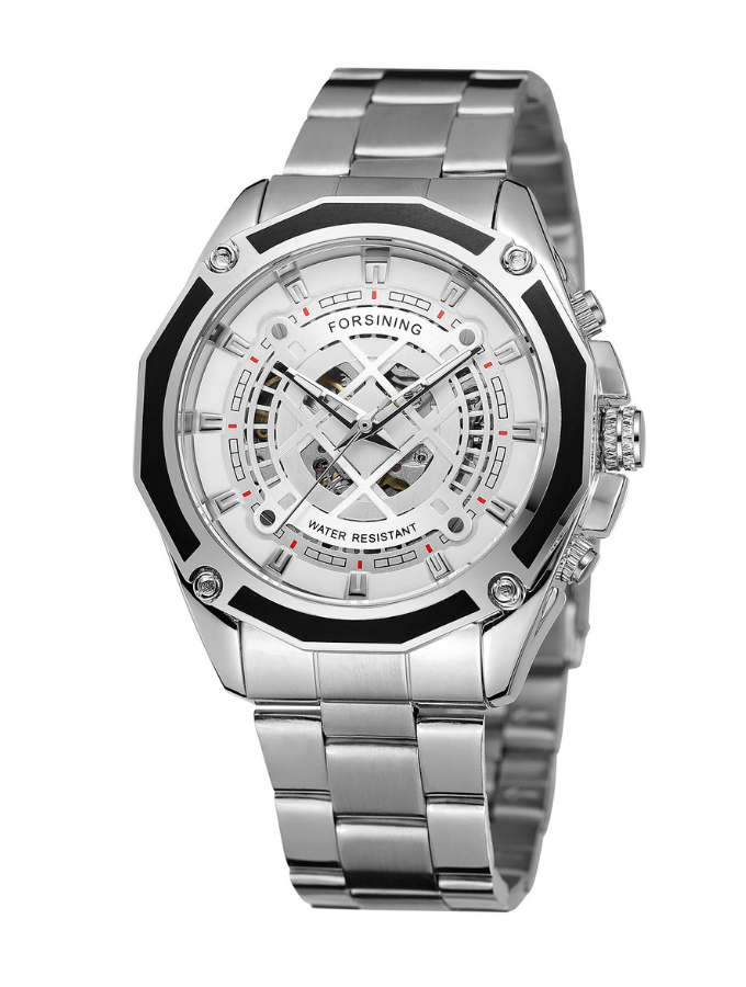 OMERO Automatic Mens Watch - Silver