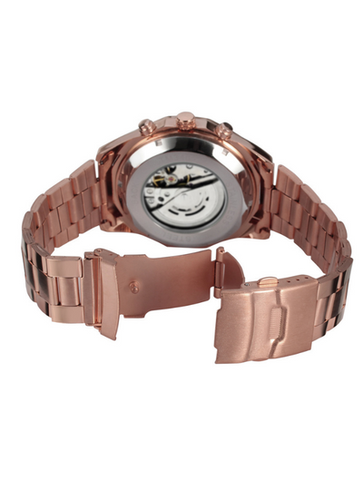 Gianni  Automatic Stainless Steel Mens Watch - Rose Gold