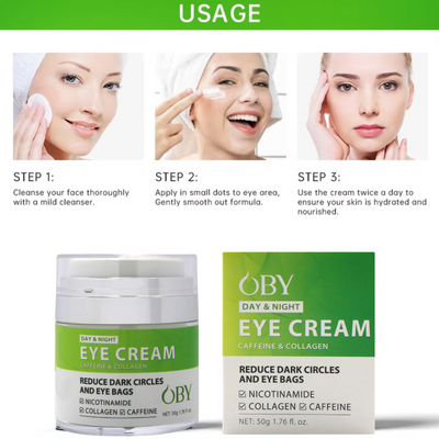 Day & Night Eye Cream with Caffeine, Collagen, & Nicotinamide 55ml