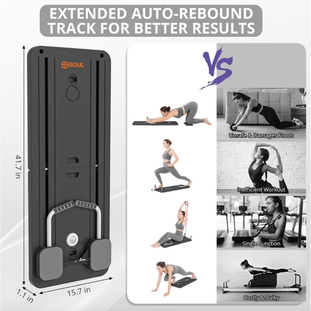 5-in-1  Multi-Functional Fitness Auto-Rebound Core Trainer Board