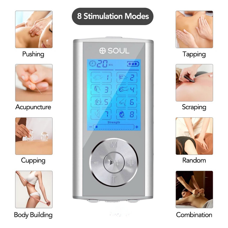 Mini Digital 8 Mode Massager Muscle Stimulator