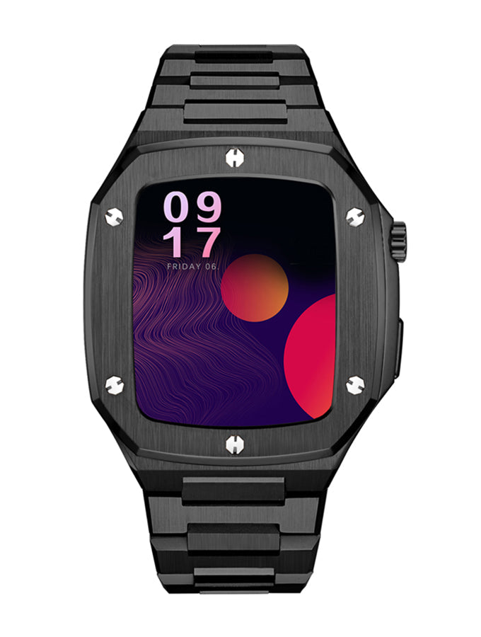 Iconic Luxury Charcoal Link Apple Watchband (44mm)
