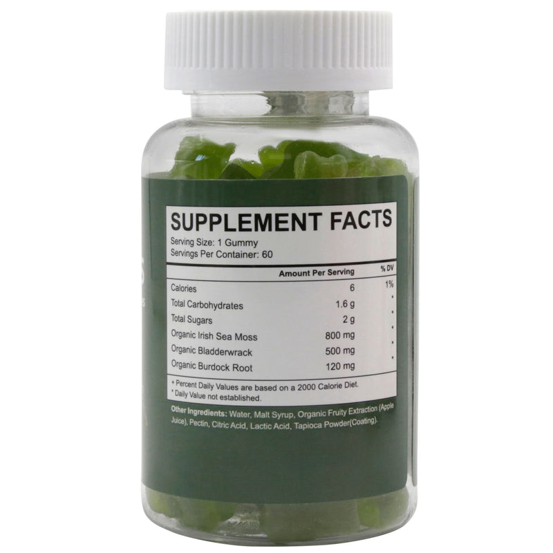 Soul Vitality Sea Moss / Health and Beauty 800mg - 60 Dietary Supplement Gummies