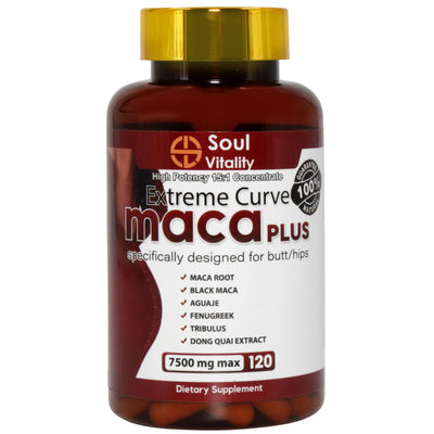 Soul Vitality Maca Plus Extreme Curve Capsules - 120 Dietary Capsules