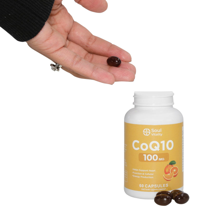 Soul Vitality CoQ10 100mg - 60 Dietary Supplement Capsules