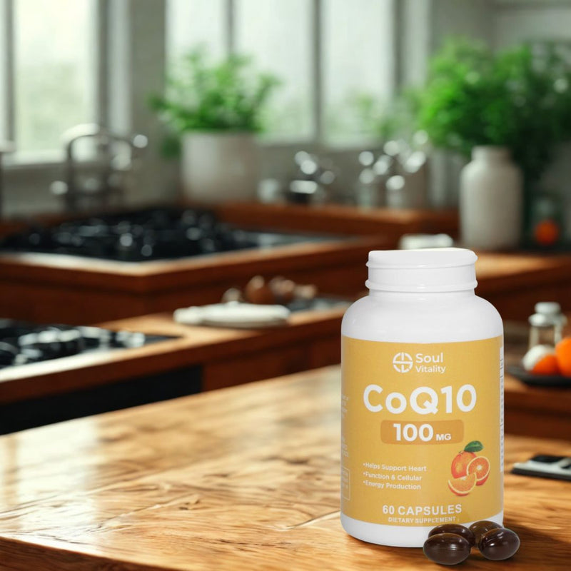 Soul Vitality CoQ10 100mg - 60 Dietary Supplement Capsules
