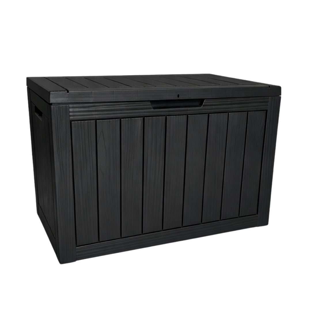 Outdoor Resin Storage Box 170L - Waterproof& UV-Resistant Patio Storage