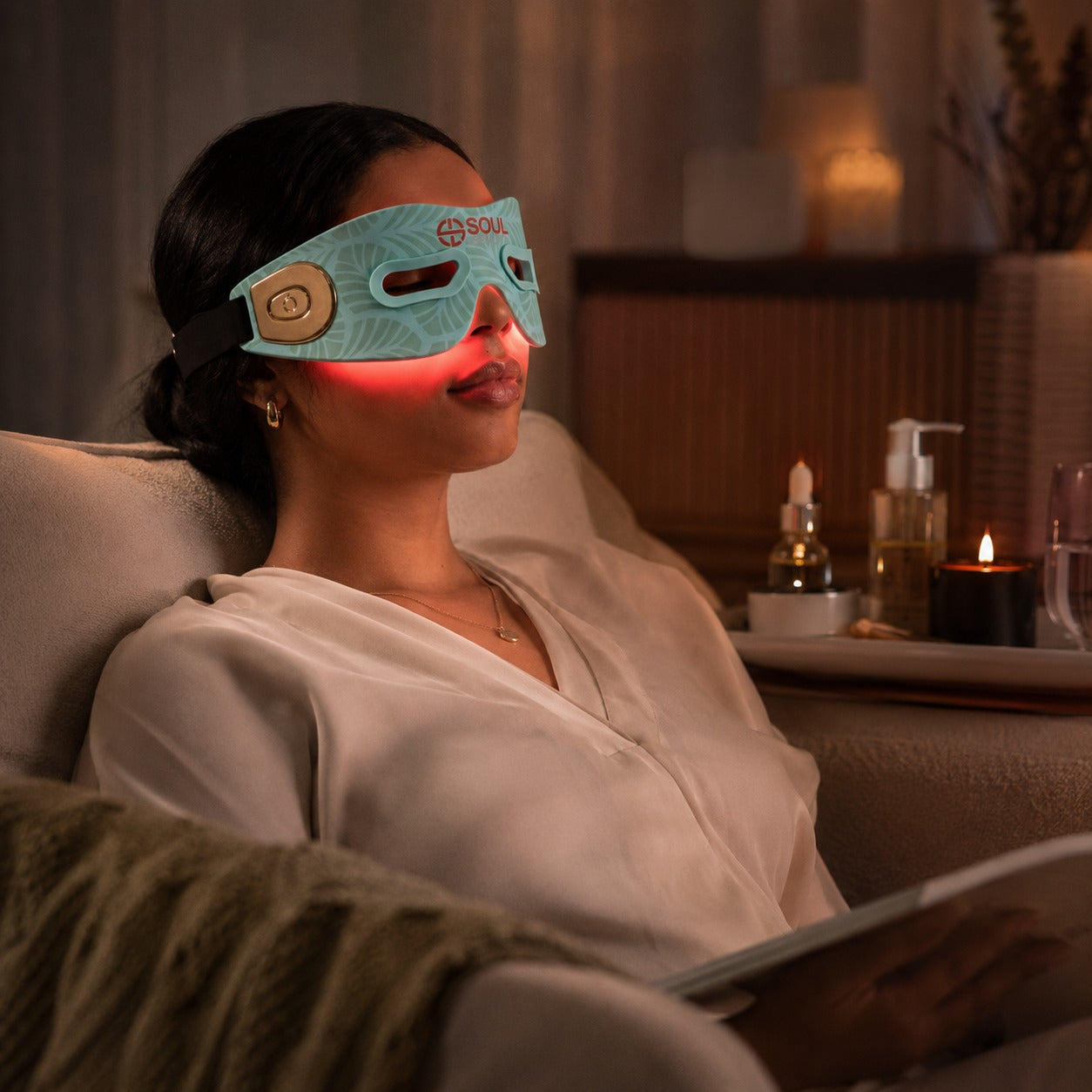 Wireless LED Eye Mask with Red & Near-Infrared Light