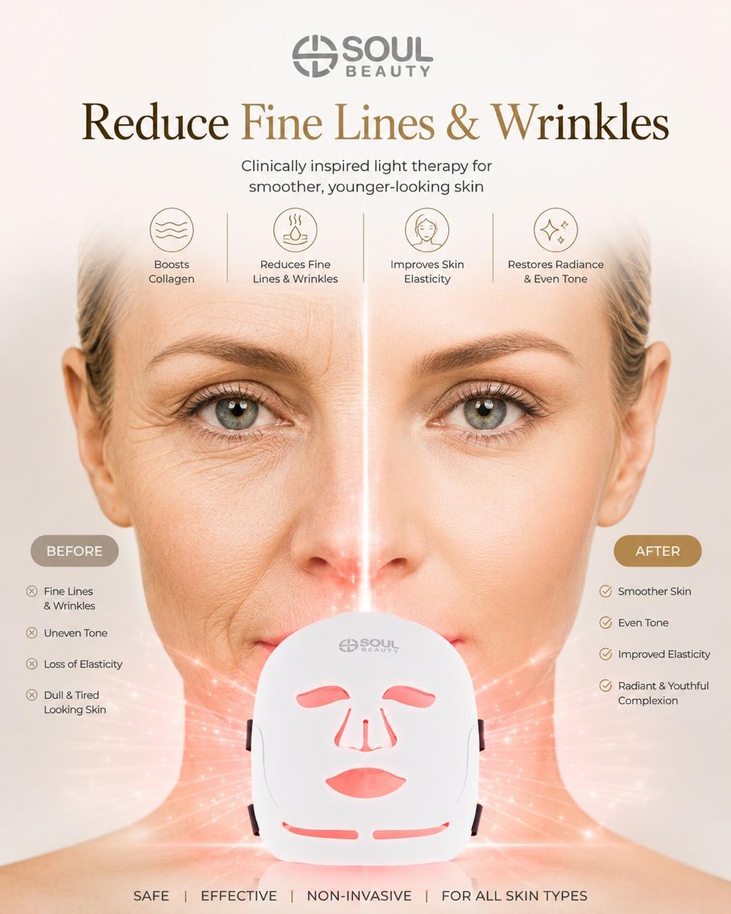 Advanced Silicone LED Light Therapy Face Mask