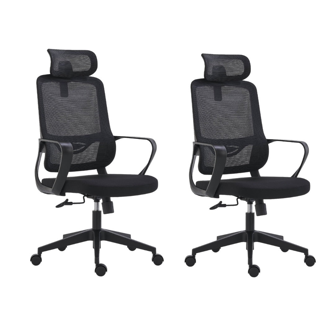AeroMesh Ergonomic High-Back Mesh Office Chair Duo