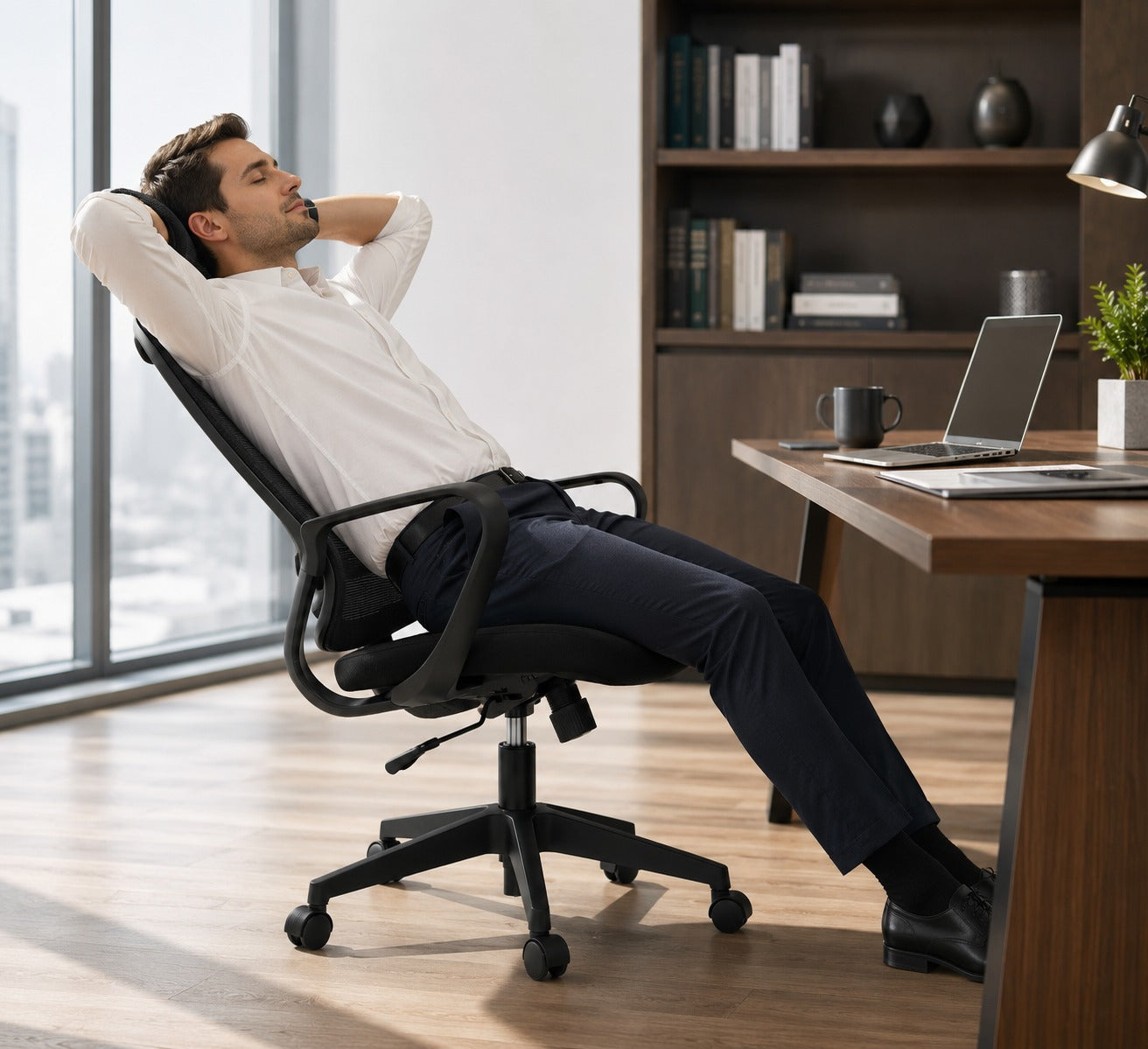 AeroMesh Ergonomic High-Back Mesh Office Chair Duo