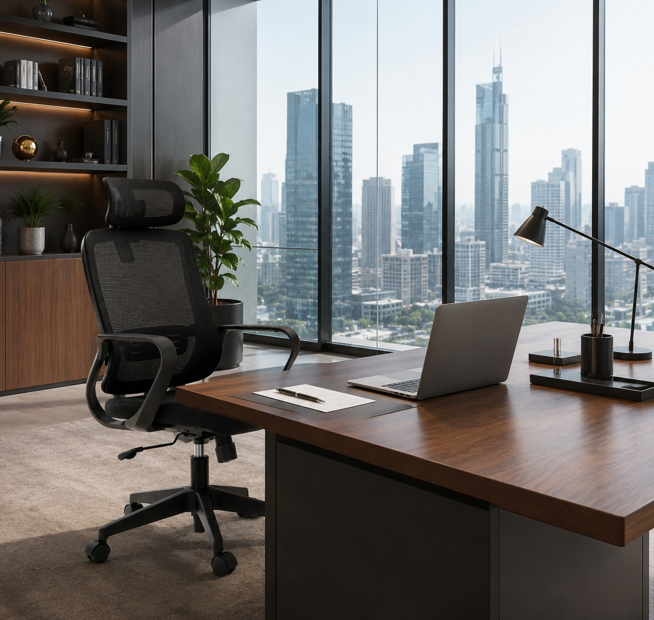 AeroMesh Ergonomic High-Back Mesh Office Chair Duo
