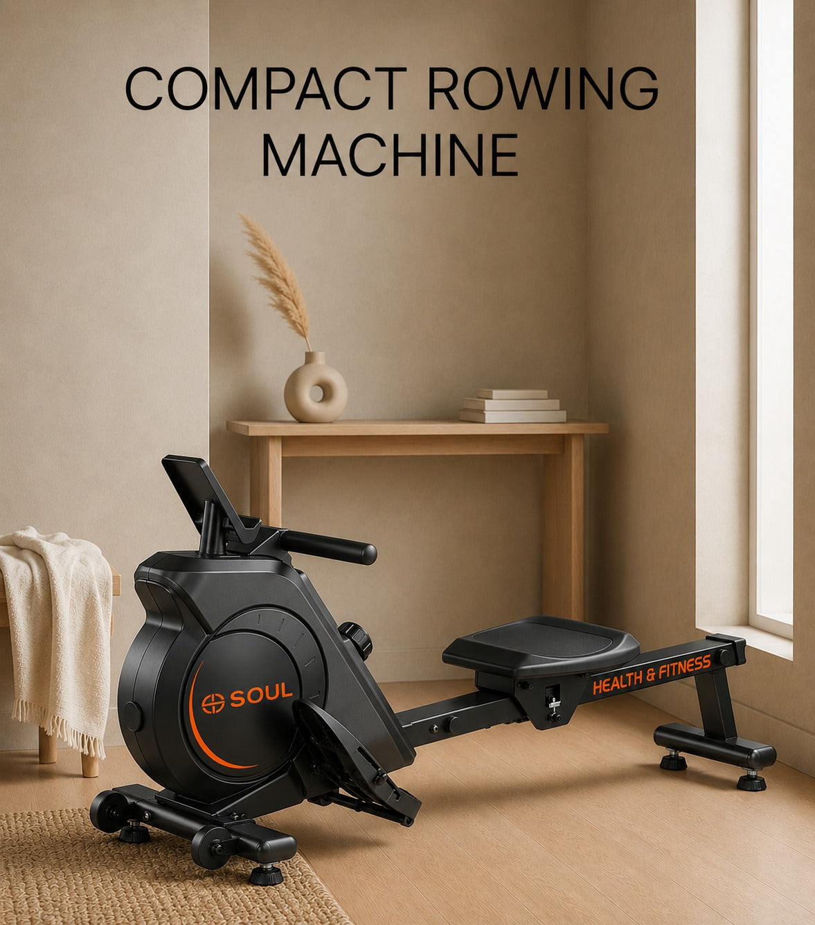 8 Levers Adjustable Aerobics Rowing Machine
