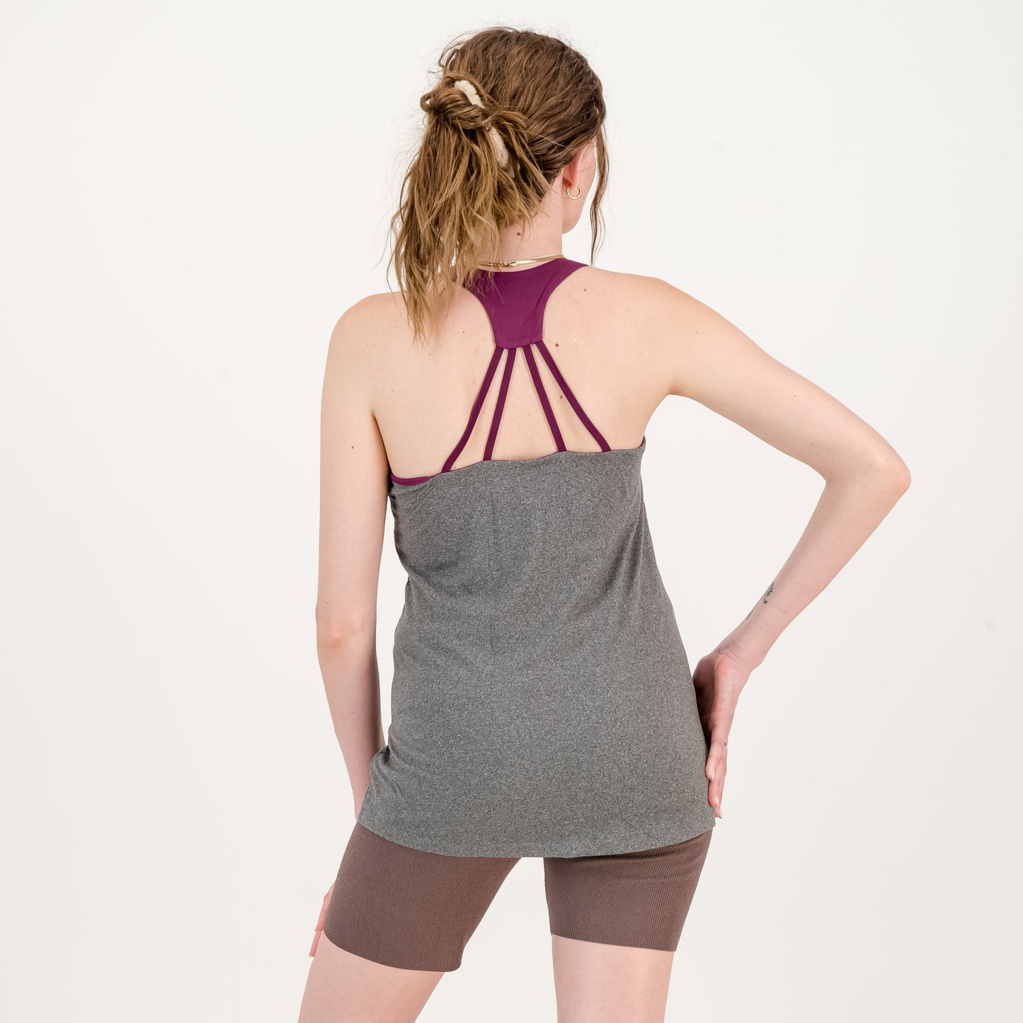 Women's Sports Top with Built-in Chest Support - Pack of 2