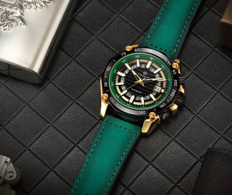 Forsining Emerald Green Luxury Watch