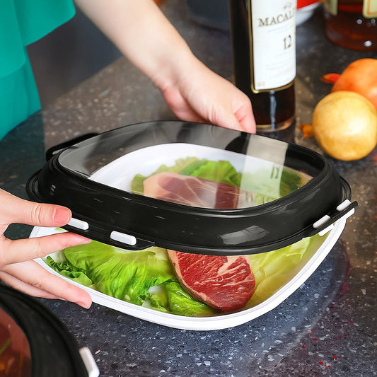 Reusable Leak-Proof Square Food Preservation Tray - Pack of 3