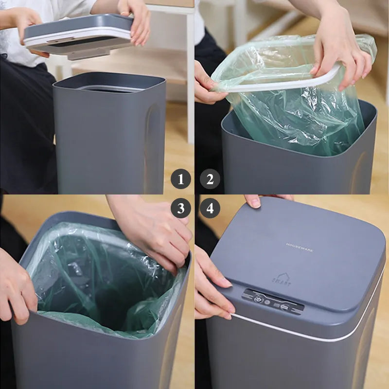 Smart Sensor Bin with Infrared Motion Detection - 16L