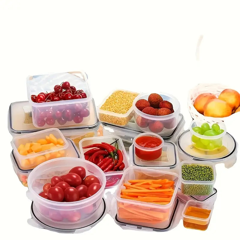 12/24 Piece Storage Container Set with markers and labels