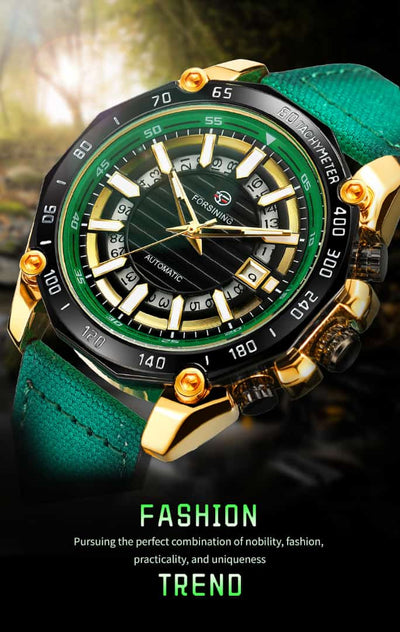 Forsining Emerald Green Luxury Watch