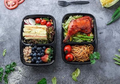 2 & 3 Division Game-Changing Meal Prep Containers x10